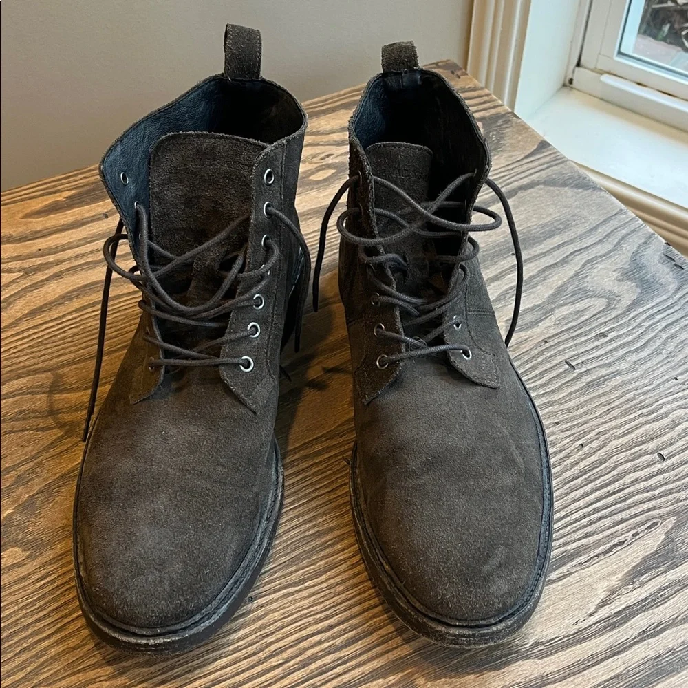 All Saints Huxley Dark brown Suede Chukka Boots size 44 (10-10.5)